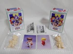 内袋未開封+廃盤品　clayz　POCKET FIGHTER SERIES　ポケットファイター　RYU　＆　KEN　クレイズ　リュウ　ケン　ガレージキット