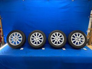 ◎送料込 Weds JOKER アルミホイール 冬タイヤ 4本 14×4.5J 4H/100/オフ45 165/65R14 2017年50週 2018年39週 [J-715] ※個人宅配送不可※