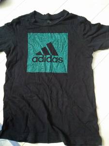 adidas黒半袖Tシャツ★140cm