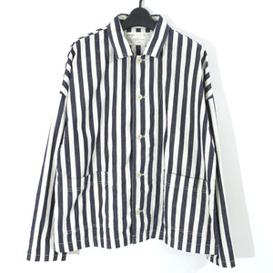 HARVESTY 定価18,700円 STRIPES SHORT COVERALL ストライプショートカバーオール / ジャケット 2 A32204-1 ハーベスティ