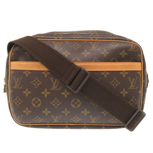 美品 ルイ ヴィトン リポーターPM モノグラム M45254 ブラウン ショルダーバッグ LV 1344 LOUIS VUITTON