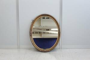 E0189 ミラー 壁掛け ウォール 鏡 姿見 アンティーク調 ビンテージ インテリア 中古家具 東京発