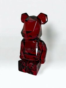 B43 バカラ　ペアブリック　メディコムトイ　ポリゴン　赤　BE@RBRICK　fragmentdesign　RED