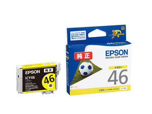 １円～スタート★EPSON・エプソン純正★インクジェットカートリッジ★ICY46・イエロー★PXシリーズ★サッカーボール★佐川メール便での発送