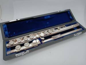 楽器【 SANKYO FLUTE 三響フルート PRIMA フルート ハードケース付き サンキョー プリマ】シルバー 管楽器 吹奏楽 演奏 保管品 HT