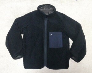 ◎美品◎ユニクロ最高峰◎UNIQLO フリース×ナイロンリバーシブルジャケット size L 黒×濃茶