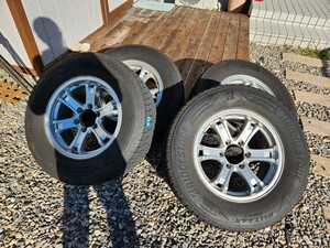 265/65R17 ブリヂストンブリザックDM-V3ウェッズ17X7.5J+25キーラーフォースセットランドクルーザープラドハイラックススタッドレスタイヤ