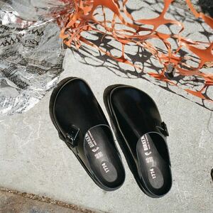 Birkenstock 1774 size 43 28cm Dougal ビルケンシュトック サンダル ナチュラルレザー プレミアム ブラック