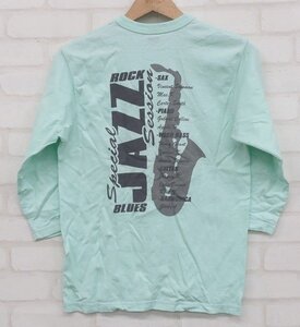 5T9461【クリックポスト対応】 RJB JAZZ 7分袖Tシャツ R.J.B