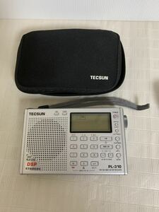 TECSUN PL-310 テクサン ラジオDSP/本体ケースイヤホン/通電のみ確認/詳細動作不明/比較的キレイな状態/海外製品/部品取り用/ジャンク扱