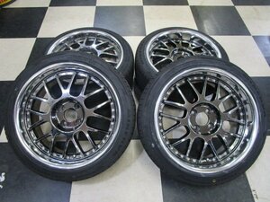 TANABE SSR Professor MS1-R キューブ アクア 17インチ 7.5J +35 4H100 中古 MINERVA F205 195/45R17 24年製 新品 タナベ プロフェッサー