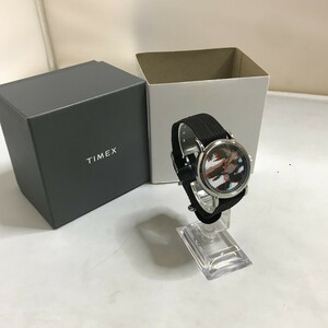 美品タイメックス TIMEX 24KARATS クオーツ メンズ TWLB37100 カモフラージュ文字盤 SS QZ [jgg]