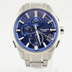 美品 CASIO OCEANUS カシオ オシアナス クロノグラフ OCW-G2000-2AJF Bluetooth搭載 GPS 電波ソーラー 腕時計 メンズ