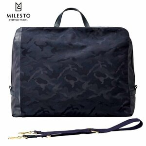 MILESTO ミレスト LAGOPUS T2　撥水加工 ボストンバッグ　ショルダー　MLS390-NV 　ネイビー