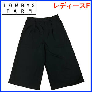 N1362★極美品★ローリーズファーム*カジュアル*パンツ*ハーフパンツ*レディースF*ブラック