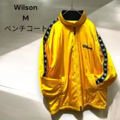 s333 Wilson M ベンチコート 黄色 ジャケット　テニス　ウィルソン