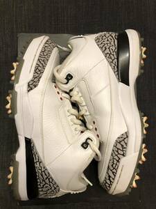 26cm US8 Nike Air Jordan 3 Retro Golf White Cement ナイキ エアジョーダン レトロ ゴルフ ホワイト セメント og Reimagined 1 4 5 6 12