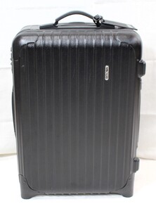 ◎Y6557＃◆中古品◆RIMOWA リモワ 2輪キャリーケース ポリカーボネート スーツケース ブラック