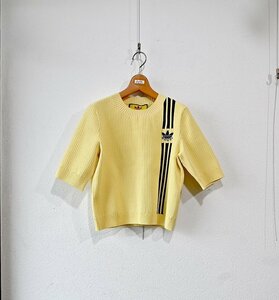 ★2022年　GUCCI×アディダス　*ロゴ　スリーストライプ　半袖ニット/size:M*　古着のgplus広島　2404r2