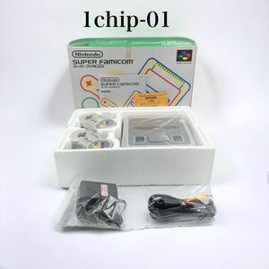 1chip-01 任天堂 SFC SUPER FAMICON スーパーファミコン 本体 SHVC-001 Nintendo ニンテンドー 動作確認済