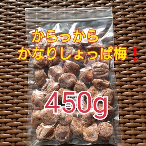 お買い得！　からっから かなりしょっぱ梅450g