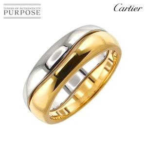 カルティエ Cartier ラブミー #46 リング 2本セット K18 YG WG イエロー ホワイトゴールド 指輪 Love Me Ring 90252185