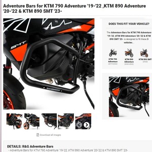 40%OFF★R&G アドベンチャーバー エンジンガード クラッシュプロテクター KTM 790 890 ADVENTURE 890SMT SMT 2019 2022 2023 AB0050BK