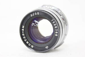 【返品保証】 Industar-8M 50mm F2 Lマウント レンズ v9955