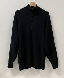 steven alan スティーブンアラン ハーフジップ ブラック カシミヤ 8113-136-0393 ニット LOOSE FIT ルーズフィット サイズS 中国製