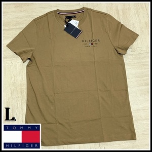 この夏の定番　スモールロゴTシャツ ブラウン Lサイズ　完売品 TOMMY HILFIGER #ngTOMMY