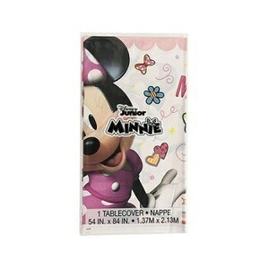 送料込 ミニー テーブルクロス 14440 ディズニー minnie ミニーちゃん キャラクター お誕生日 パーティー グッズ ピンク 女の子 輸入