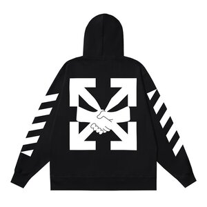 OFF-WHITE オフホワイト 握手 スウェットジャケット パーカー トップス ジャケット パーカ 希少 中古 XLサイズ