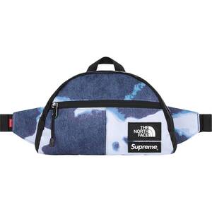 国内正規 新品 Supreme × THE NORTH FACE 21AW Bleached Denim Print Roo II ウエストバッグ インディゴ シュプリーム ノースフェイス 