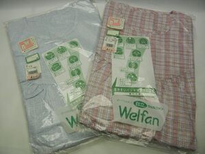 未使用 2枚セット ● 着やすい パジャマ 立体裁断 ナイロンホック サイズ 婦人 M 半袖 ● Welfan NO770 ● 介護 施設 片付け品