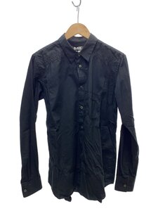 BLACK COMME des GARCONS◆長袖シャツ/L/コットン/BLK/無地/1N-B017