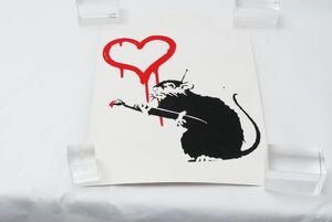 希少 WCP Banksy バンクシー LOVE RAT リプロダクション シルクスクリーン プリント 現代アート 限定品