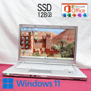 ★超美品 高性能6世代i5！SSD128GB★CF-LX5 Core i5-6300U Webカメラ TypeC 高解像度 Win11 MS Office 中古品 ノートパソコン★P83146