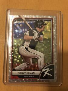 2023 Topps World Baseball Classic - Cracked Ice Foil #19 Tommy Edman /99