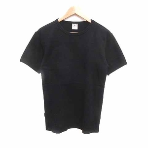 アヴィレックス AVIREX Tシャツ カットソー クルーネック 半袖 L 黒 ブラック /YK メンズ