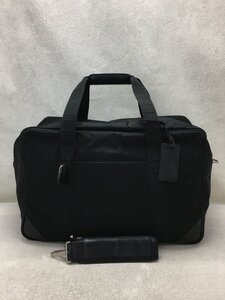 dunhill◆ボストンバッグ/キャンバス/BLK/無地//