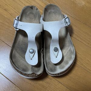 BIRKENSTOCK ビルケンシュトック ギゼ 36 22.5～23 ホワイト サンダル