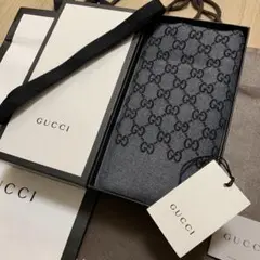 新品正規✨GUCCIマフラー✨グッチマフラー❗️箱紙袋セット　グッチ　メンズ