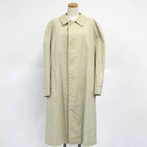 アクアスキュータム aquascutum メンズ 英国製 ラグランスリーブ ロング丈 コットン ステンカラーコート 着丈約108cm Kキ00