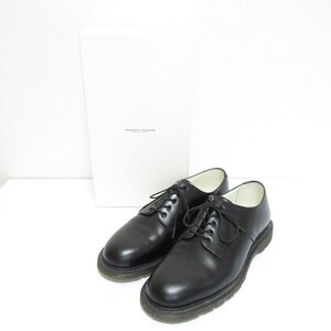 美品 BEAUTIFUL SHOES ビューティフルシューズ レザー プレーントゥ サービスマンシューズ BSS1934002 23.0cm ブラック ◆