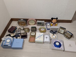 【w861】 時計 おまとめ WEDGWOOD ウェッジウッド WAKO ワコー SEIKO セイコー 置時計 トラベルウォッチ 懐中時計