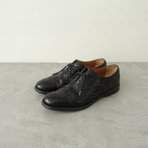 チャーチ CHURCH’S *BURWOOD W(GI) BLK POLISH ウイングチップレザーシューズ 36/23*ブラックバーウッド(sh88-2403-65)【50D42】