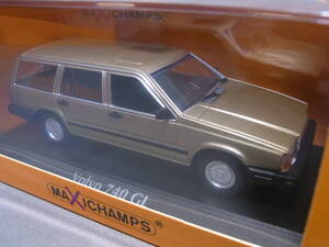 ★未開封・即決!★VOLVO 740 GL 1986 GOLD met. 1/43【ボルボ ワゴン エステート】★極美品!★検:V40 V60 V70 V90 240 850 940 960 S60 S70