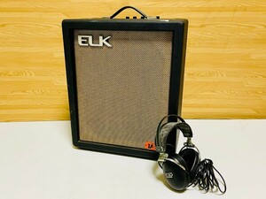 ELK　MUSICAL AMPLIFIER／ミュージカル ギター アンプ　 LE-53 　パイオニア ヘッドセット付き! 通電確認済み!