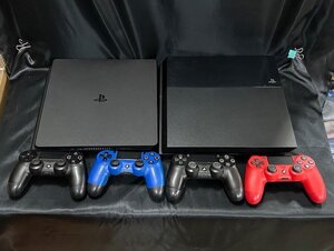 52●ジャンク●PS4 本体2個＋コントローラー4個 ジャンクセット●ソニー●PS4●