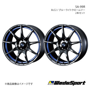 WedsSport/SA-99R インプレッサWRX STI GDB 純正タイヤサイズ(225/45-17) ホイール2本セット【17×7.5J 5-114.3 INSET45 BLC2】0073895×2